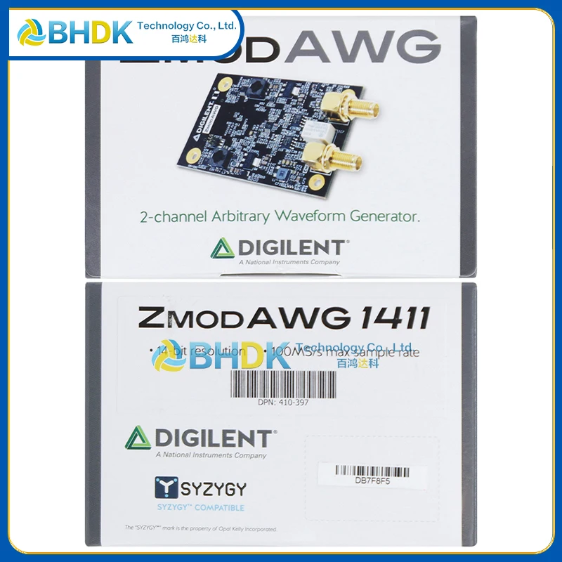 410‑397 Zmod DAC 1411 SYZYGY Compatible Dual‑Channel 14‑Bit Digital‑to‑Analog Converter Expansion Board 100MS/s Sample Rate