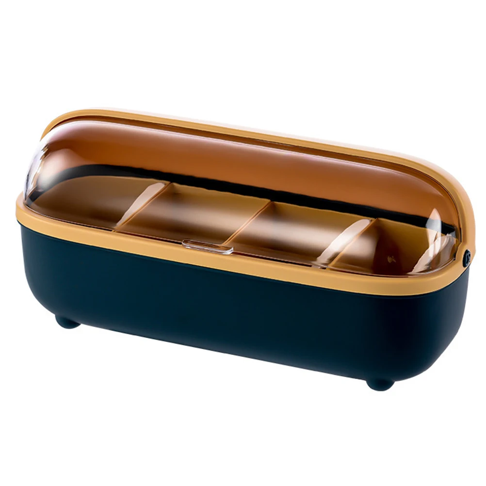 

Plastic Condiment Container Kitchen Spice Jar Storage Rack Seasoning Box Multi-purpose Food Grade Safe Portable Fits