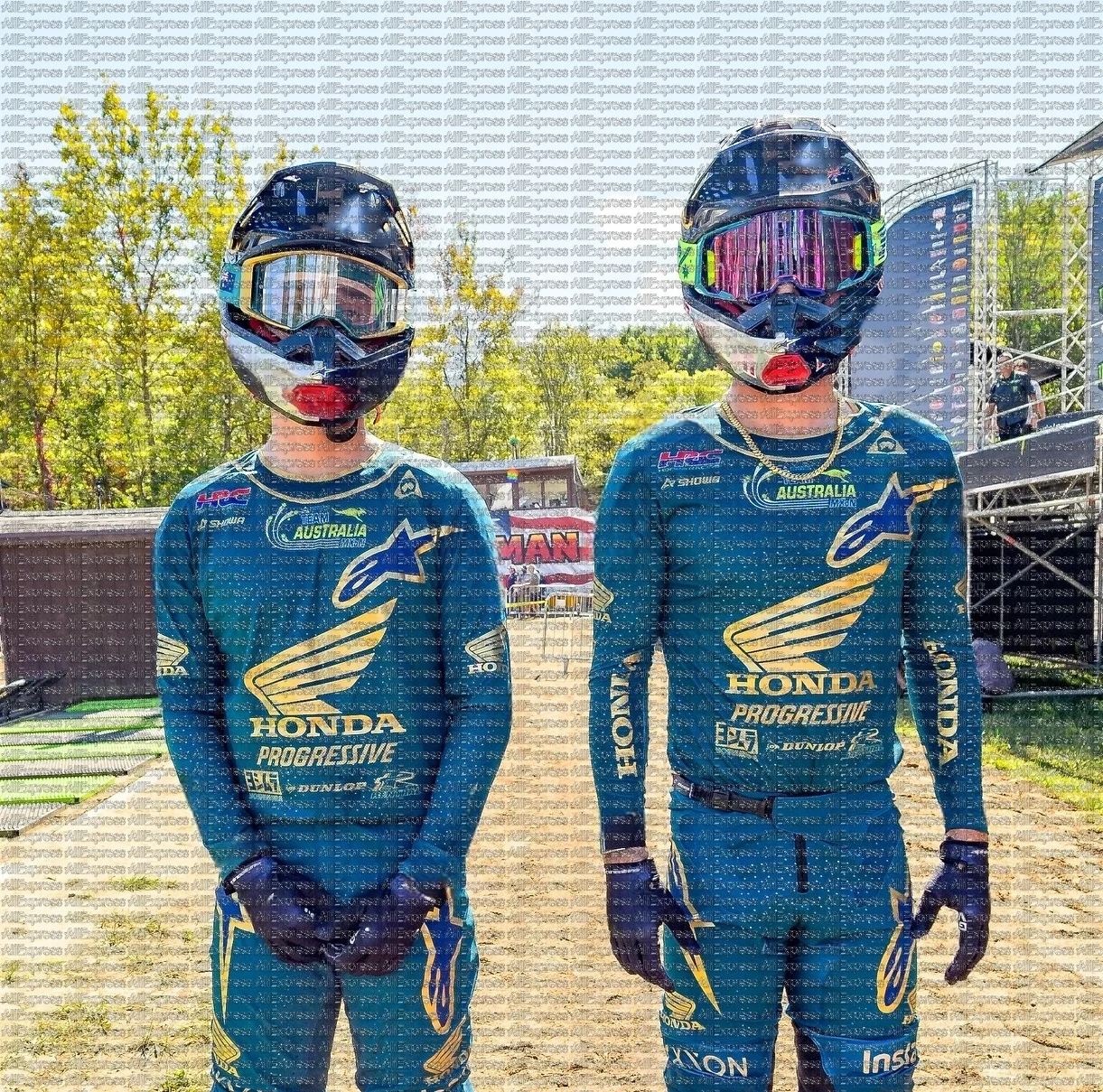 

2025 HONDA Motocross Long Sleeve Men's T-Shirt #1 Lawrence Quick Drying Breathable Gear Off-Road Riders Mountain Bikers Jersey