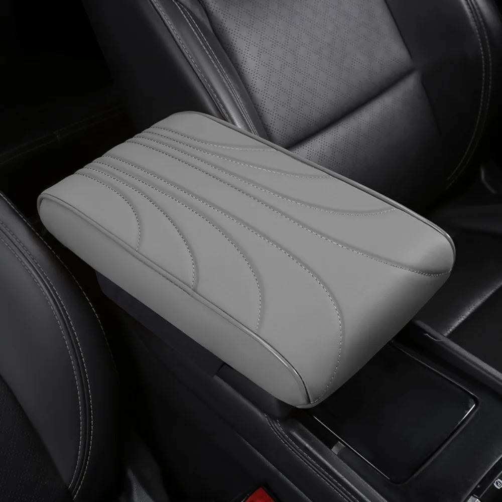 

Thick Car Armrest Mat Soft Anti-slip Center Console Cover Leather Comfortable Car Elbow Support Pad Arm Height Increasing