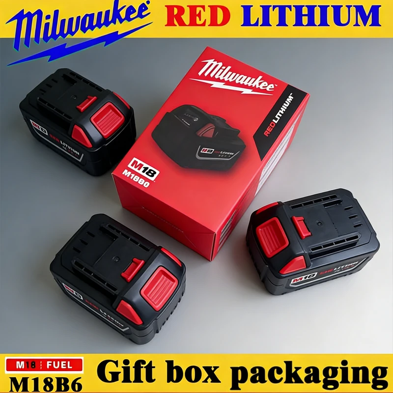 

100%Milwaukee Original18V M18 Milwaukee Lithium ion Battery M18 B6 XC 48-11-1815 2604-20 48-11-18501860Rechargeable tool battery