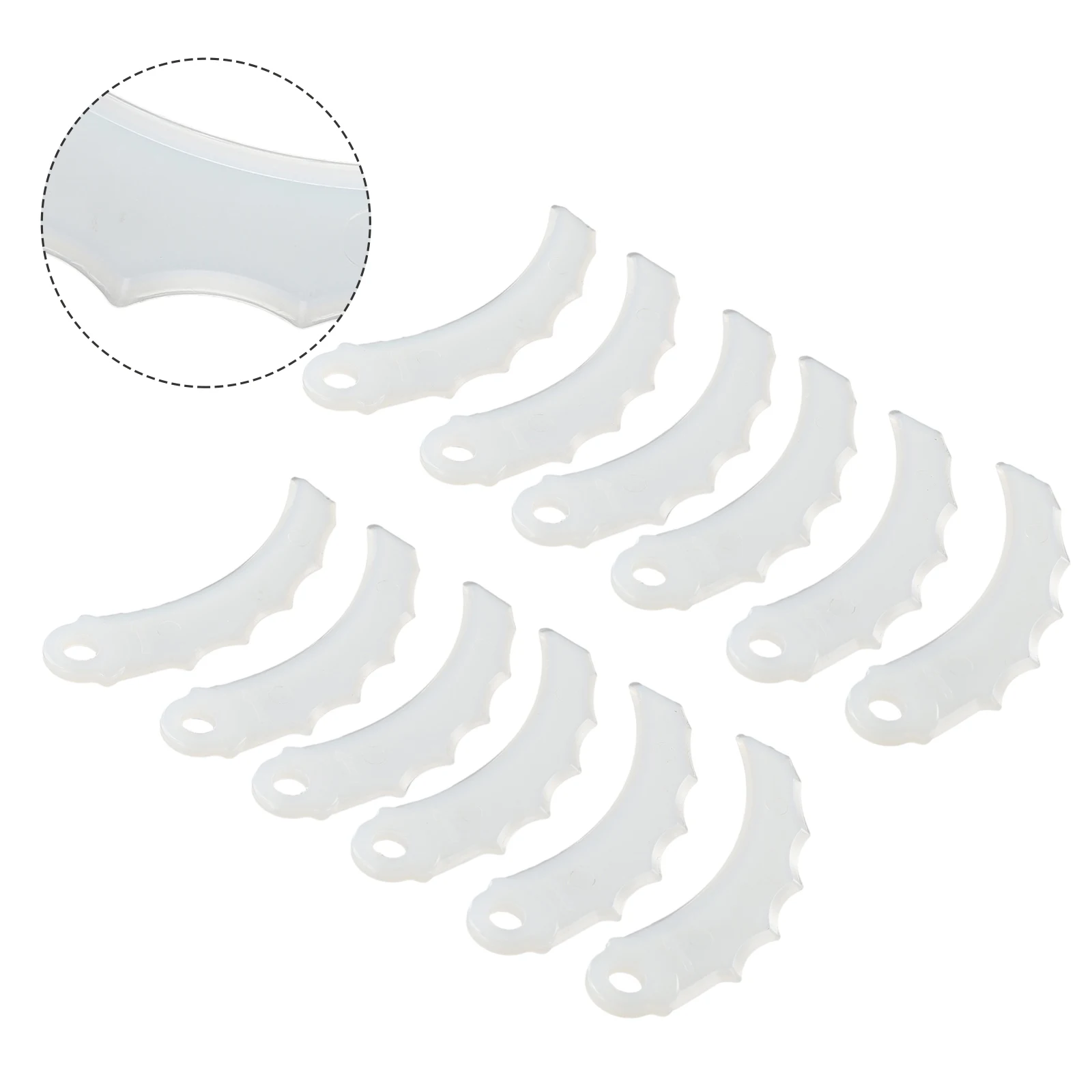 12*Plastic Blades For 198426-9 Replacement Blades Cutter Head Plastic 255MM For DUR184L DUR187U/L DUR189 DUR190L DUR190U