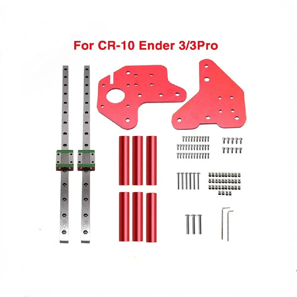 Imagem -04 - Kit Duplo de Trilhos Lineares Z-axis com Placa Fix Suporte de Montagem Atualização Impressora 3d Ender 3pro v2 Cr10 10s v2 475 mm 318 mm Mgn12c