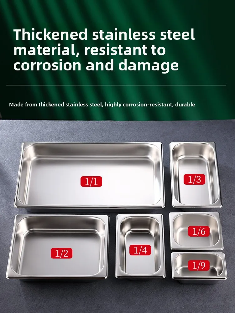 Stainless Steel Rectangular Bowl with Lid Square Tray Fraction Plate Milk Tea Shop Fast Food Truck Boxed Bowl Sandblasted