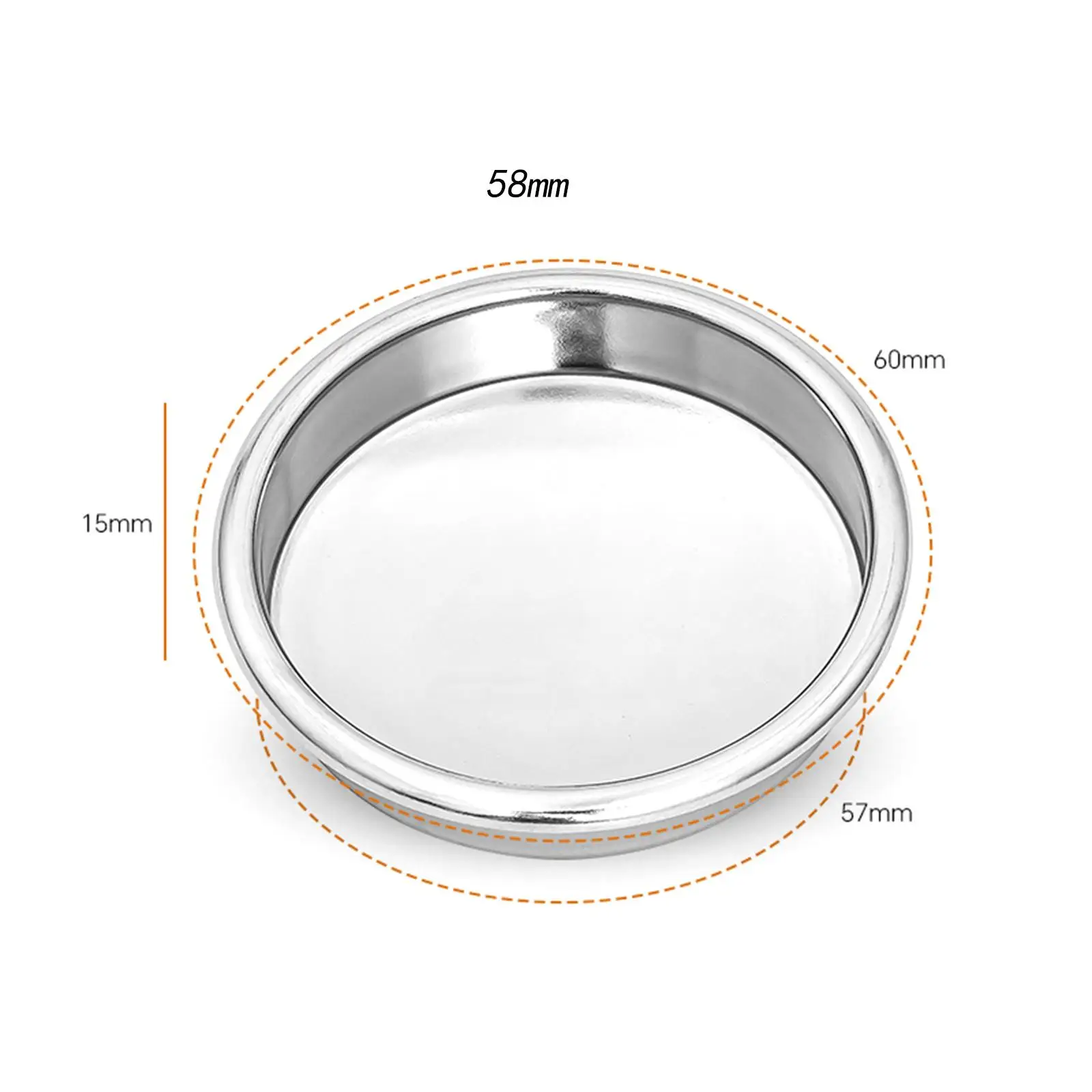 Filtro per caffè con inserto Backflush Accessorio per caffè Riutilizzabile Robusto Pratico 58 mm