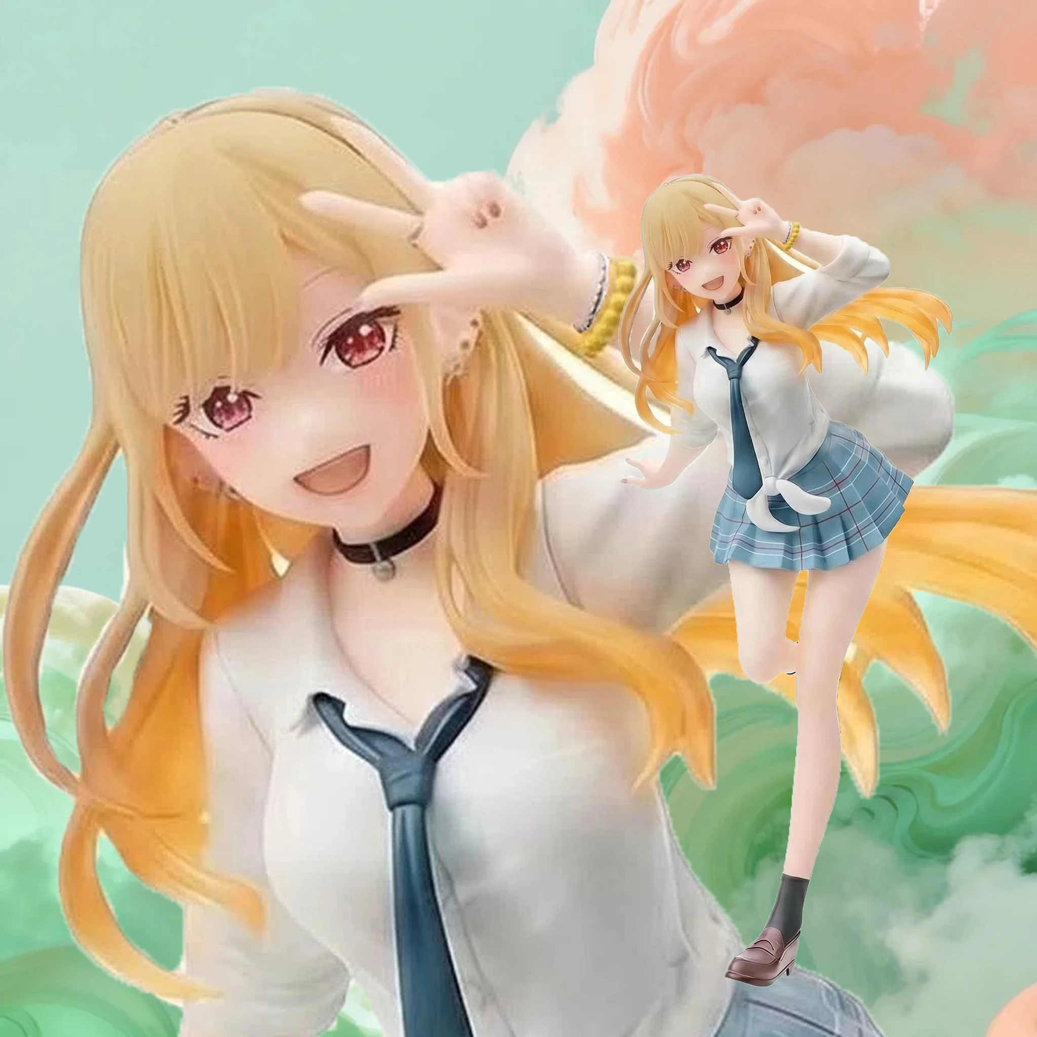My Dress-Up Darling Marin Figure, Anime School Uniform Style Action Figure, Collectible PVC Model Doll, Desktop Ornament Gift