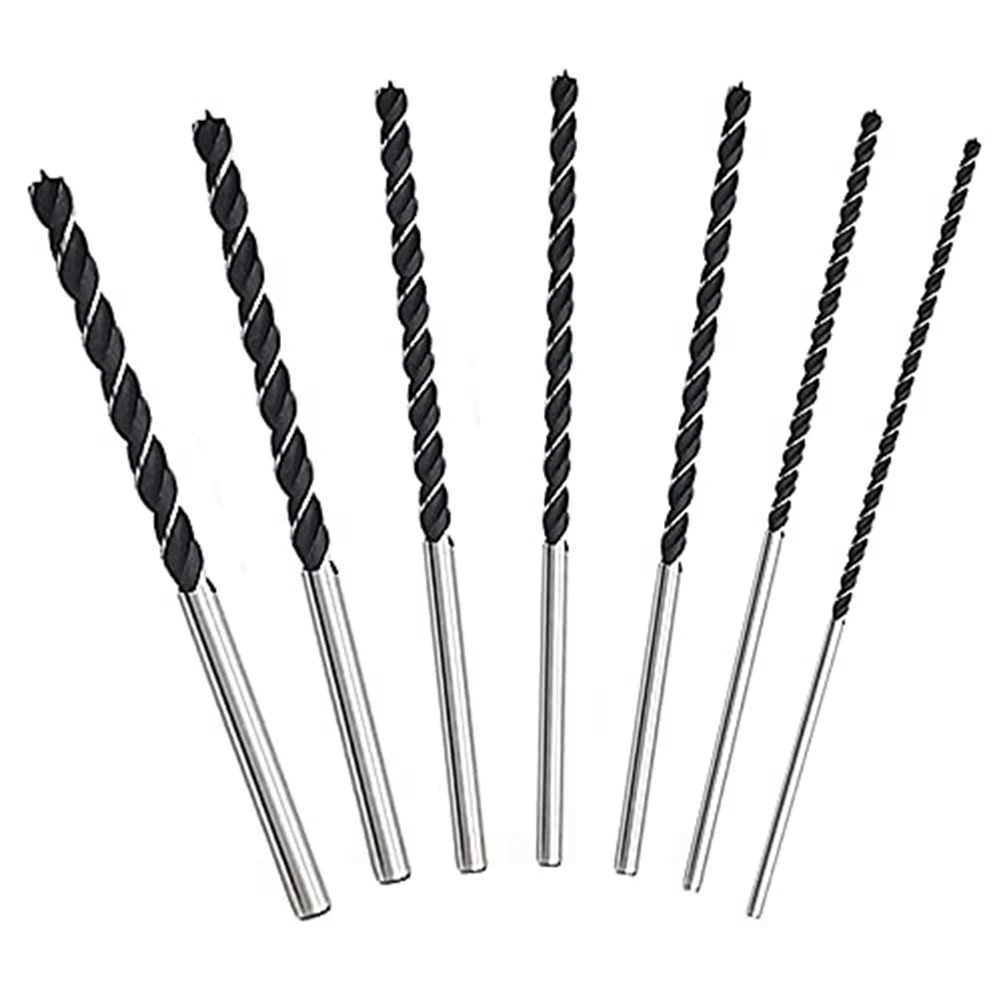 

Hot New 7Pcs Extra Long Wood Drill Bit Set 12 Inch 300mm Drill Bits DIY Woodworking Tool Spiral Drill Extra Long Drill