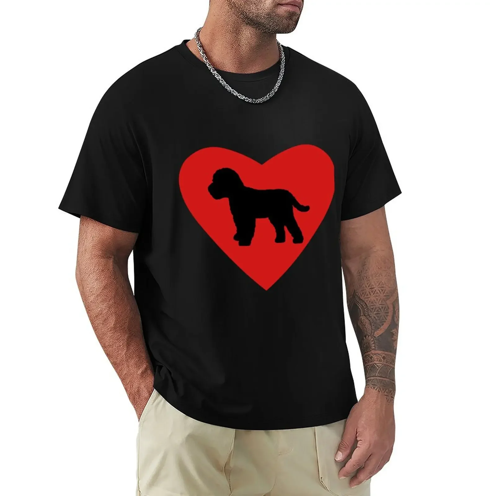 Cockapoo Dog Love Heart T-Shirt tees oversizeds anime t shirts quick drying heavyweight t shirts for men