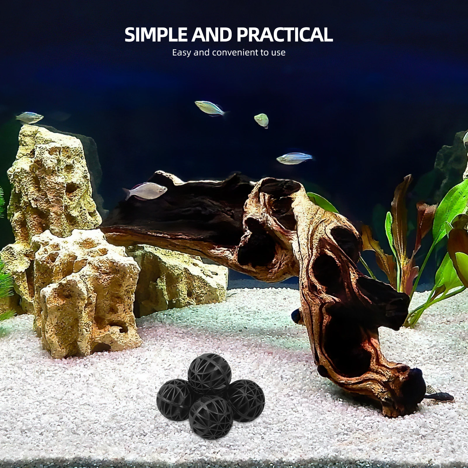 

100 Pcs Bio Ball Aquarium Accessories Fish Tank Biochemical Air Biological Balls