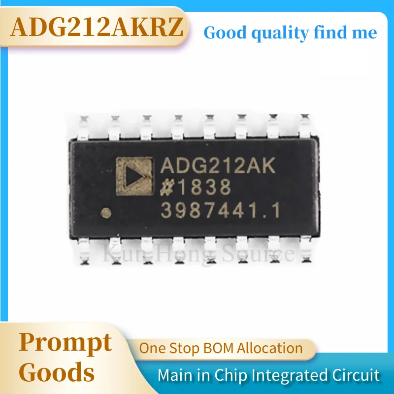 1pcs 100% new and orginal ADG212AKRZ ADG212AK LC2MOS Quad SPST Switches SOP16 in stock