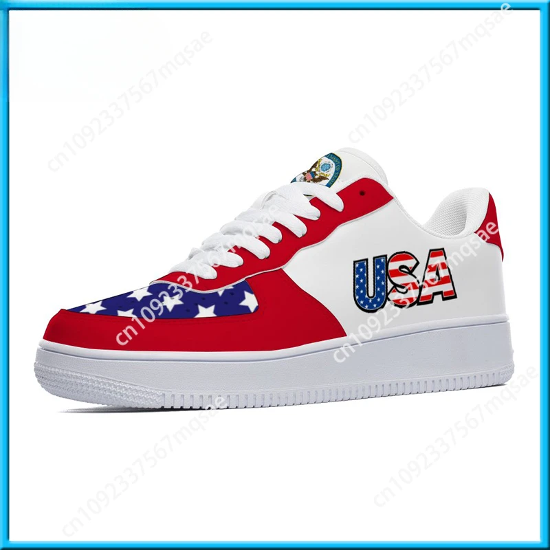 Dropshipping Print On Demand Men Women Custom Shoes Sneaker USA United States Flag Air Force Custom Printing