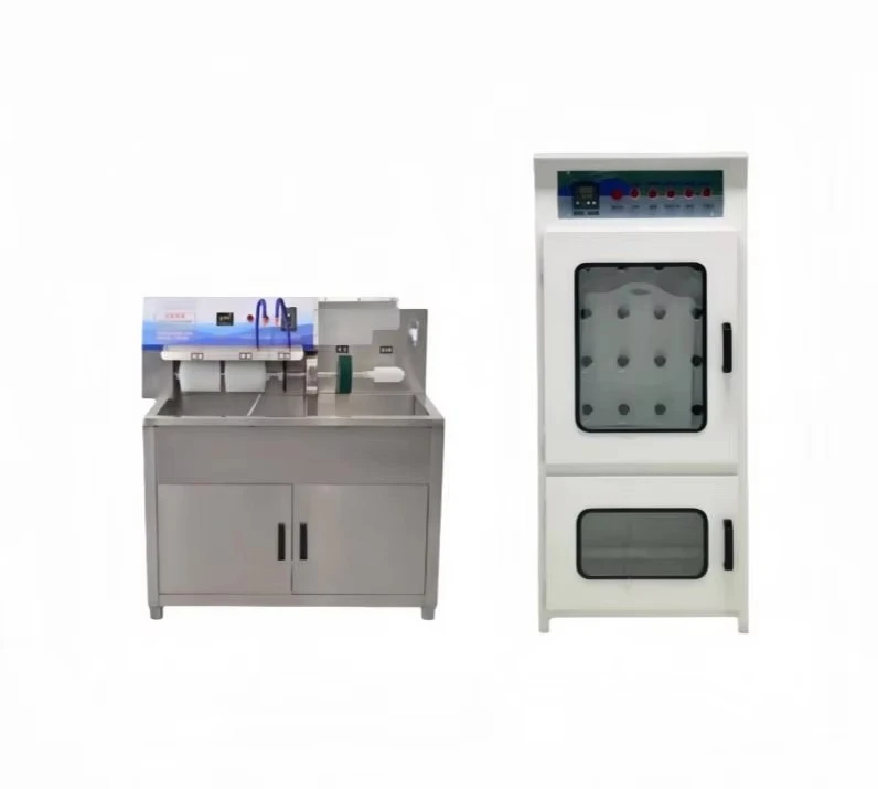 20 Pairs Rotating Shoe Washer and Dryer with Temperature and Time Control Cold Hot Circulation Sterilization and Disinfection