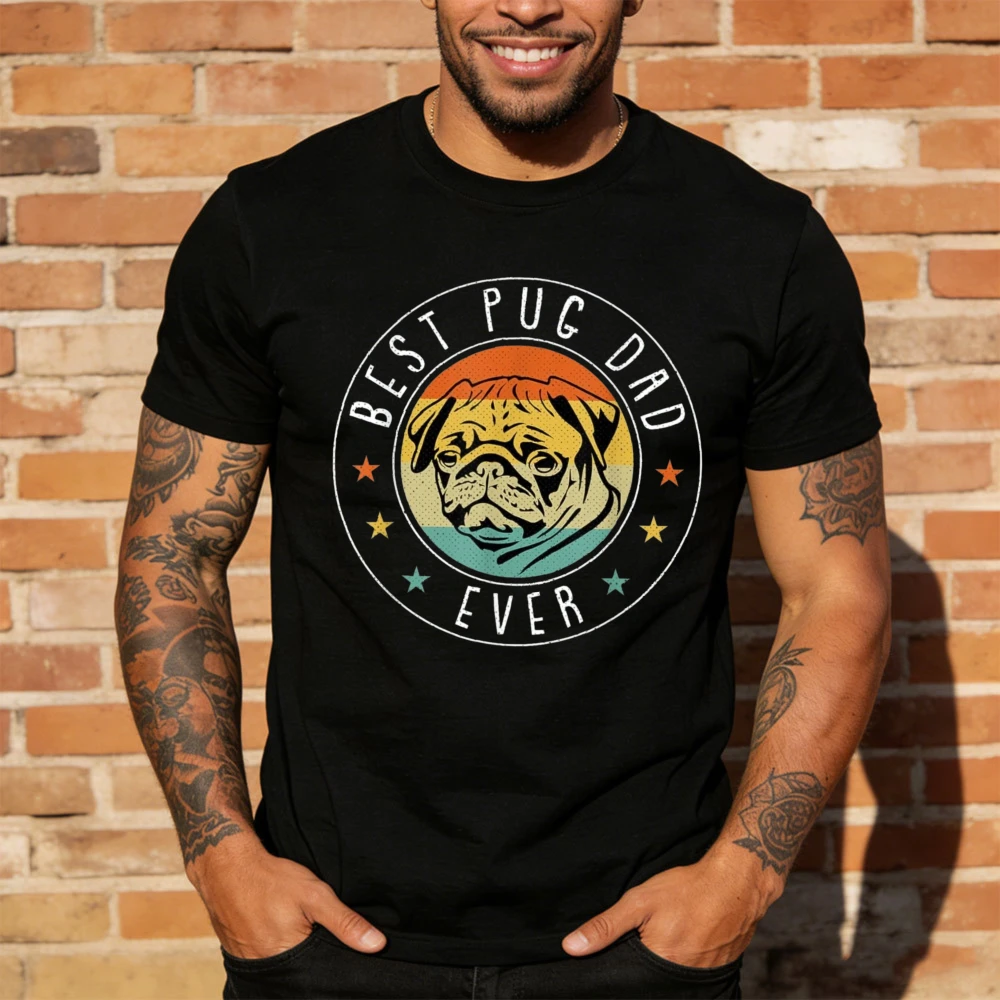 Cute Pomeranian Print Fashionable Retro Graphics Men T Shirt Classic Pattern O-neck Short Sleeve Tees Casual Daily Tees