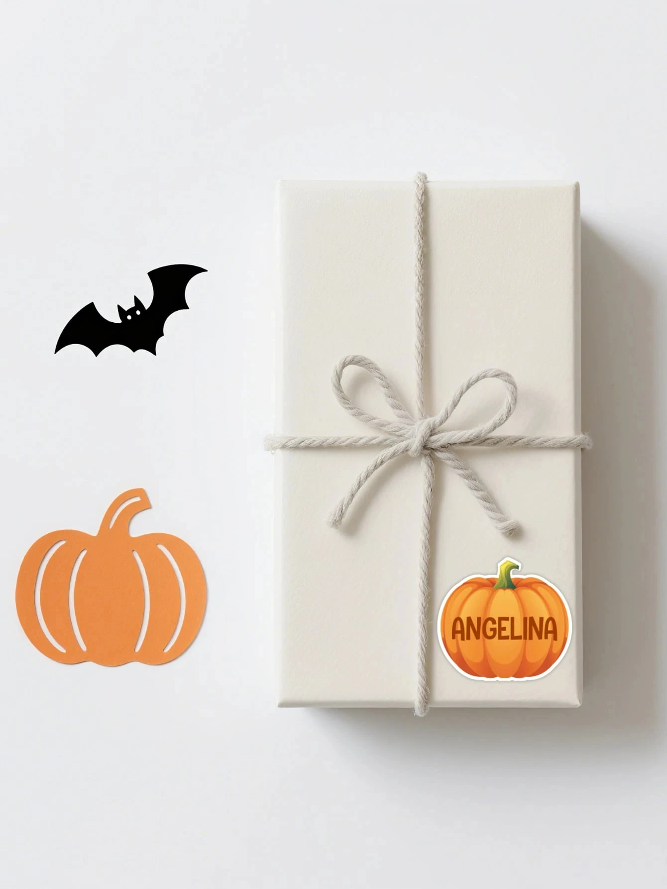 10-40 Uds pegatinas personalizadas de dibujos animados de Halloween, etiquetas personalizadas de fantasma lindo (6*5CM)/pumpkin (6*5,5 CM) pegatinas espeluznantes, truco o trato