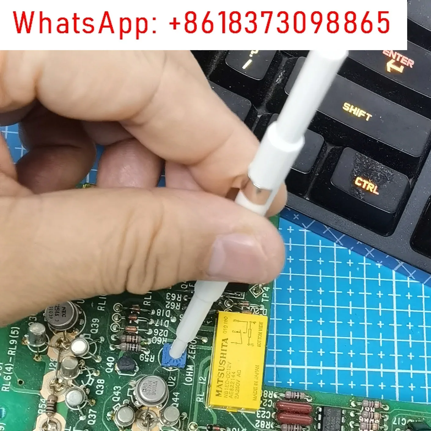 2pcs H-92-1 H91 pen shaped flat screwdriver semi variable potentiometer capacitor adjustment