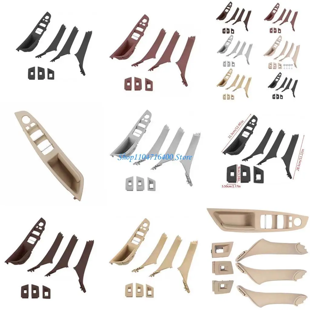 

y1gd Inner Door Armrest Panel Handle Pull Trim Cover Interior for 5 Series F10 F18