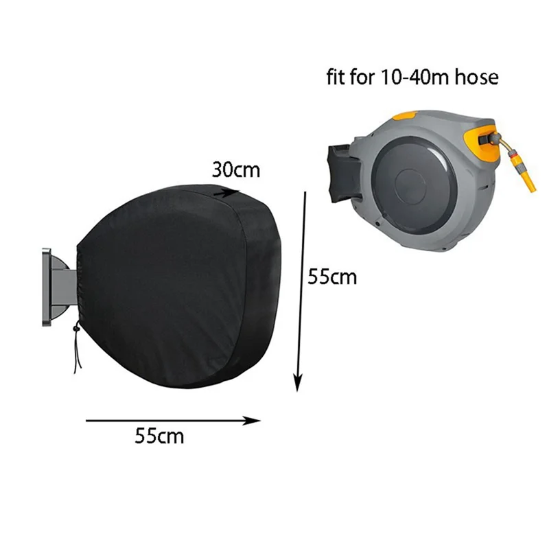 420D Painted Garden Wall Mount Retractable Hose Reel Cover Waterproof Sun Protection Hose Reel Cover