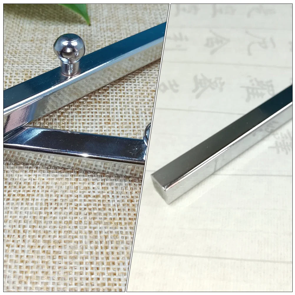 

2pcs Calligraphy Paperweight Stainless Steel Office Painting Drawing Tools White Iron Desk Weights Moisture Corrosion Resistant