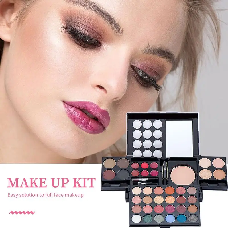 Alles In Één Make-Upkit Alles In Één Make-Up Toolkit Voor Meisjes Make-Up Oogschaduw Lipgloss En Wenkbrauwpoeder Combinatie Cosmetisch