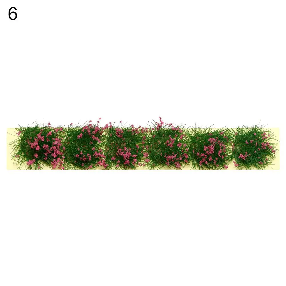 

Durable Building Layout Sand Table Grass Tufts Landscape Wargame Flower Cluster Miniature Garden Decor