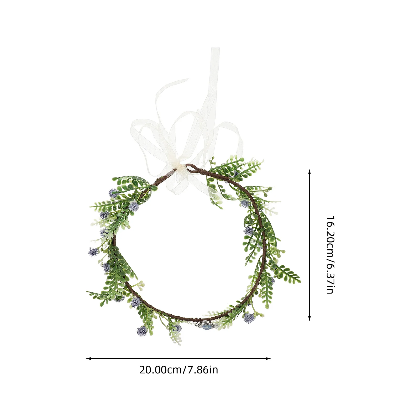 اليدوية زهرة تاج خوذة خمر الزهور جارلاند الزفاف الجنية عقال الزفاف تأثيري مناسبة خاصة التبعي مع #4