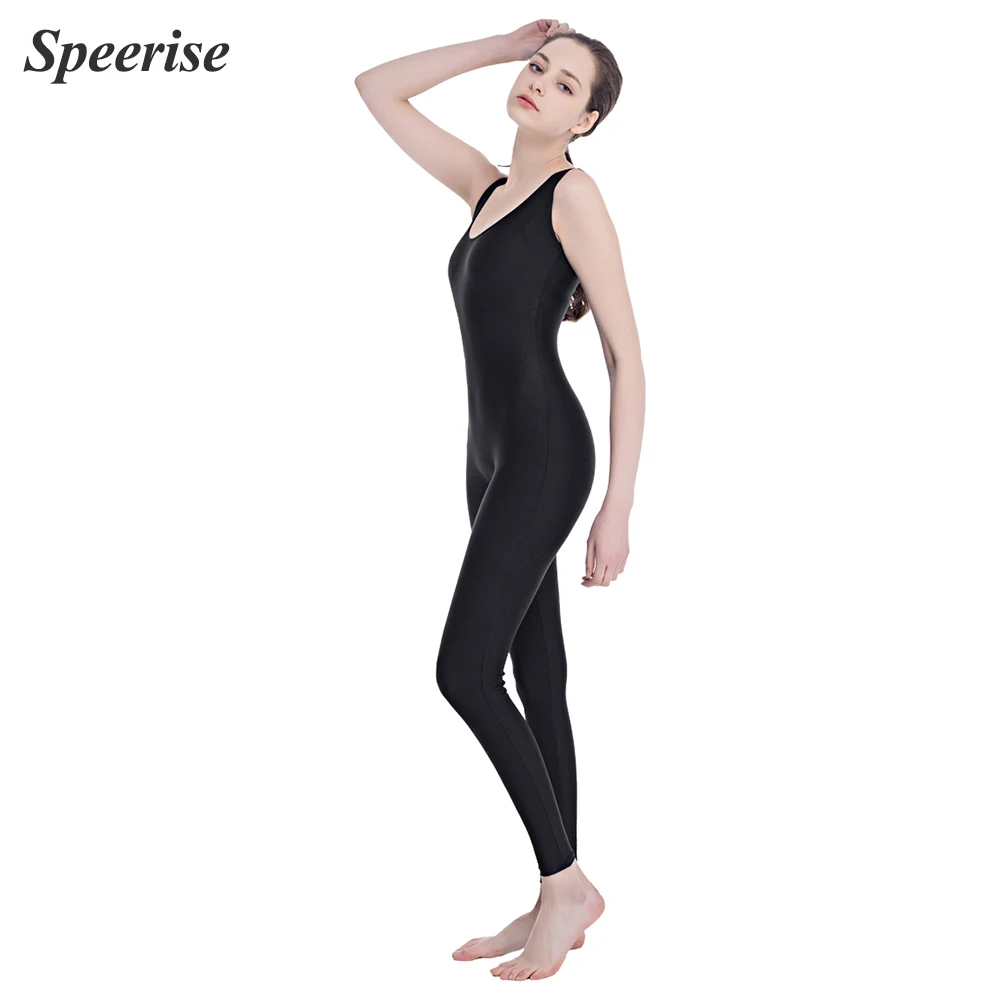 

Women Spandex Ballet Jumpsuit Tights Aerial Yoga Adult Dance Unitard Bodysuit Catsuit Sleeveless One-piece Gymnastics Fitness