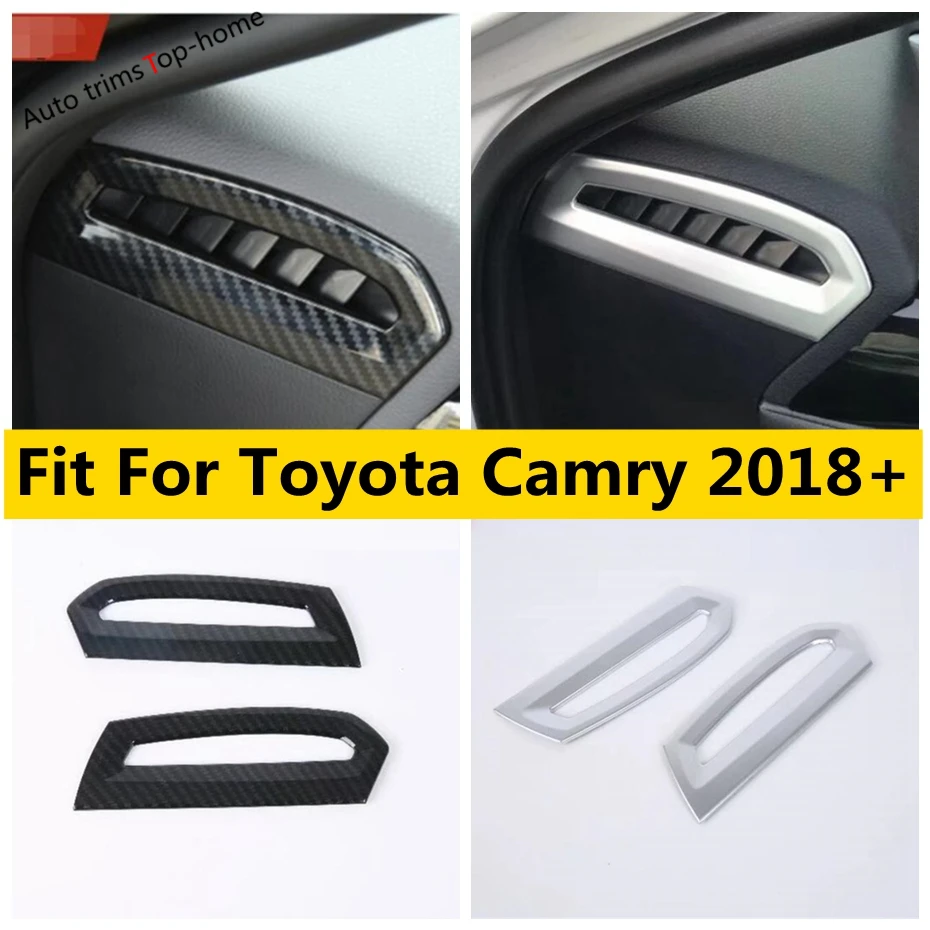 

Side Air Conditioning AC Outlet Vent Decoration Frame Cover Trim For Toyota Camry 2018 - 2023 Car Accessories