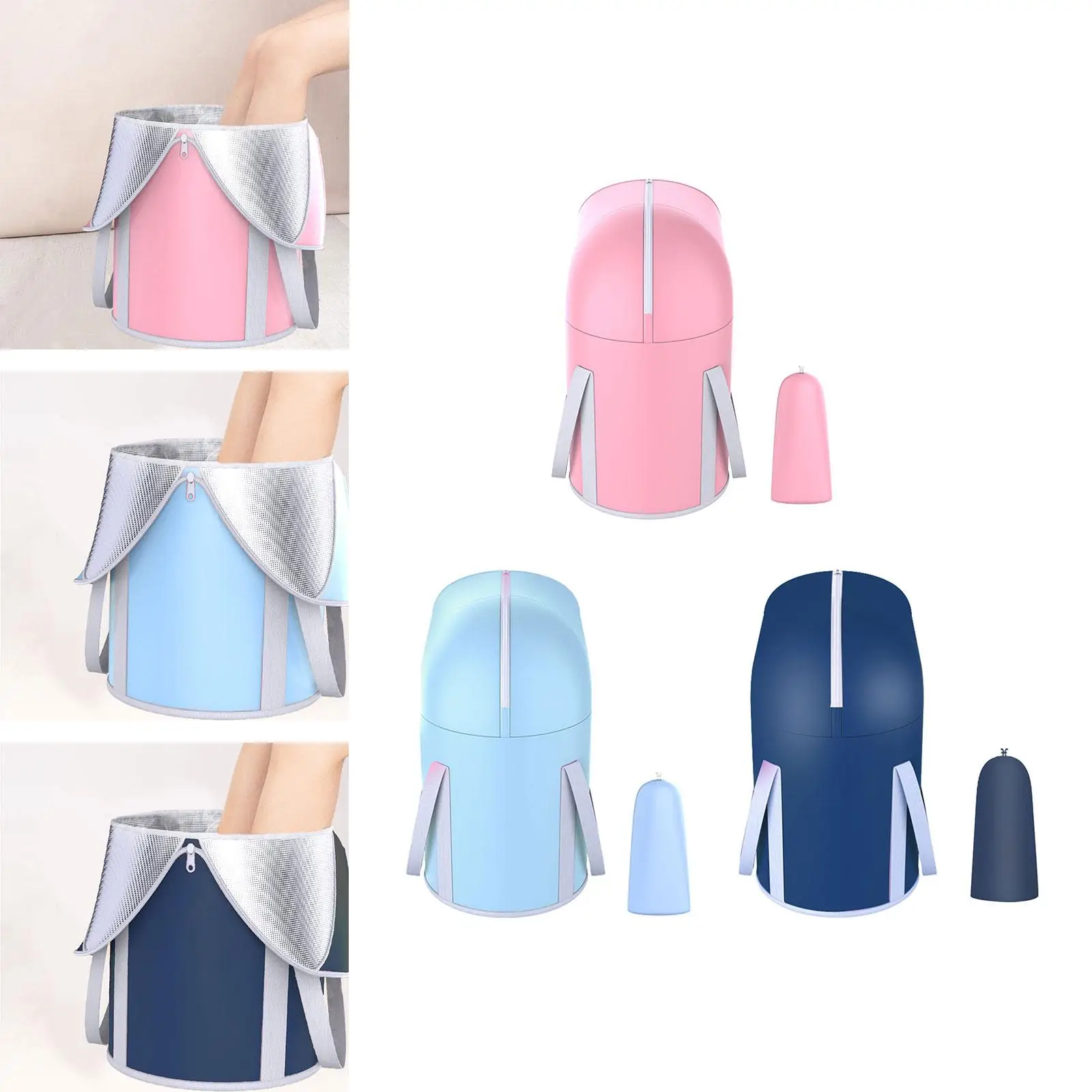 حمام قدم قابل للطي لنقع القدمين لتنظيف غسل السفر