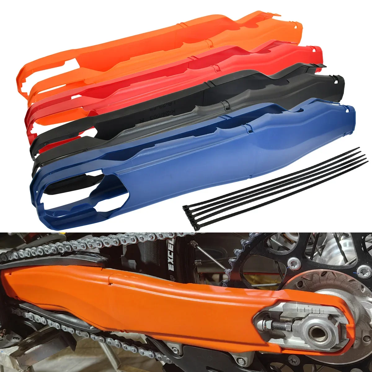 

Motorcycle New 2024 Swingarm Swing Arm Protector For KTM SX SXF XCF XC 125 250 300 350 450 501 For Husqvarna TC TE FC FE FX 2024