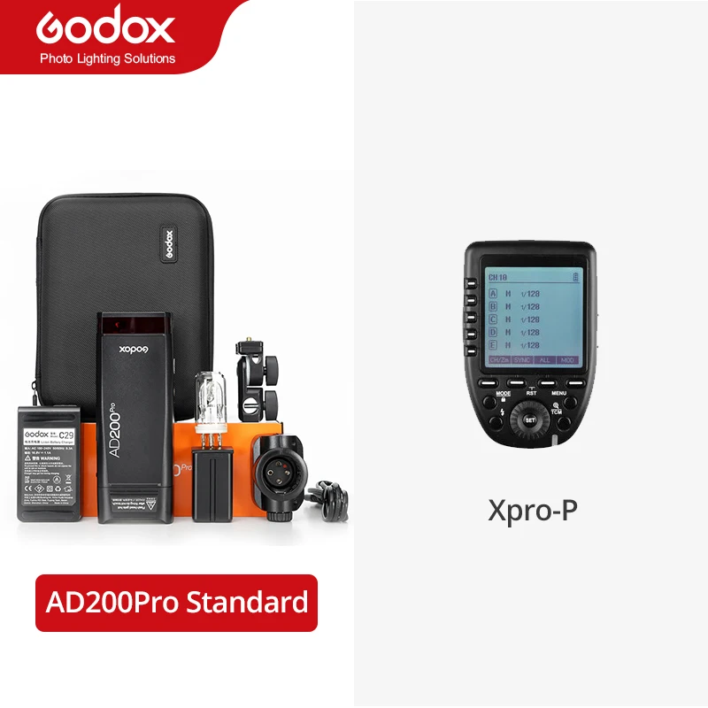 Godox AD200Pro TTL 1/8000 HSS with Built-in 2.4G Wireless X System
