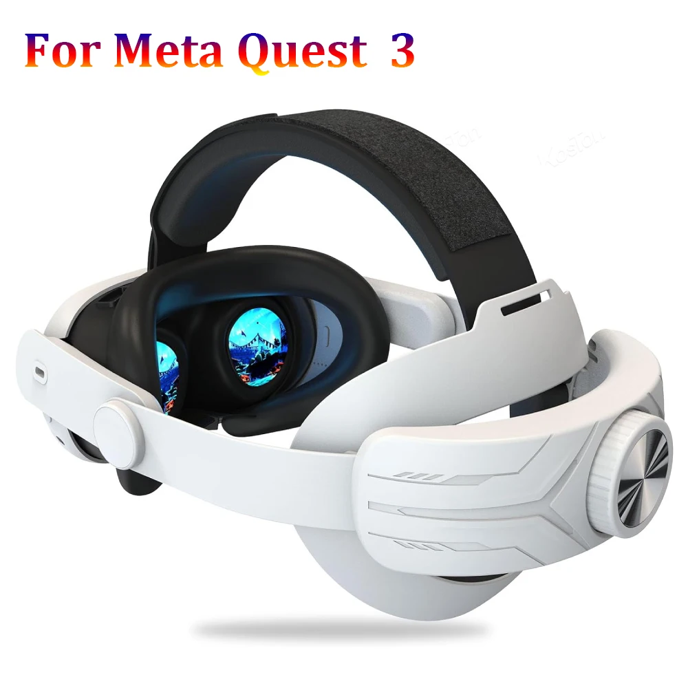 Headset VR yang dapat disesuaikan, tali kepala untuk Meta Quest 3 peningkatan, tali kepala alternatif untuk Meta Quest 3 Aksesori VR