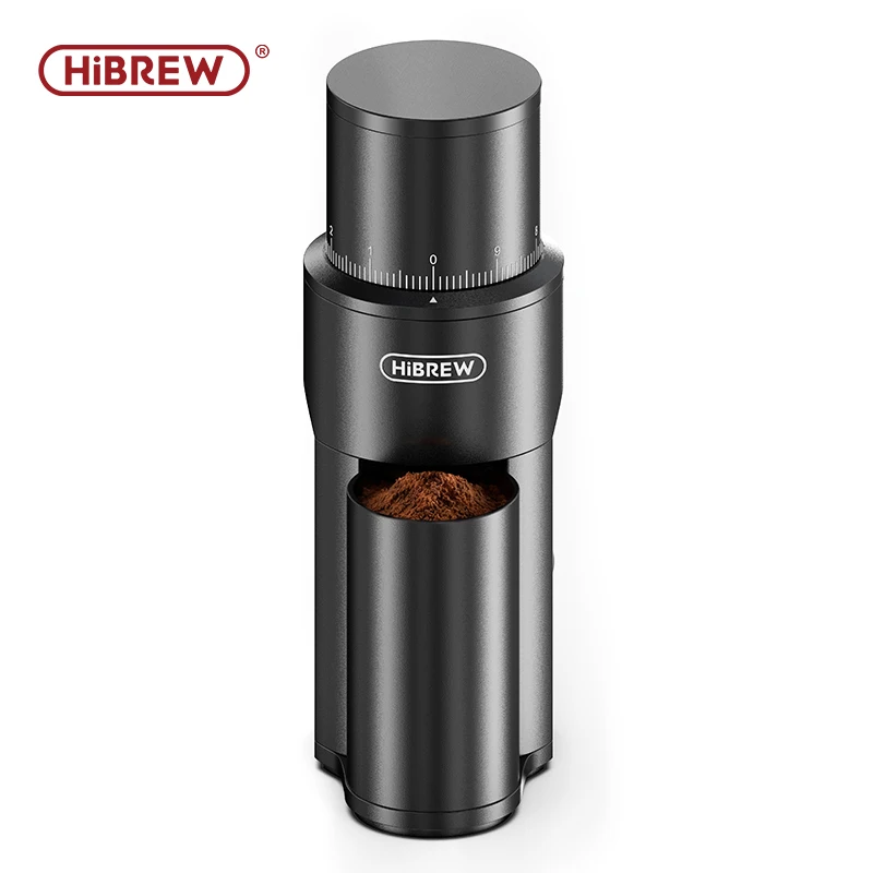 HiBREW G5 Mini Elektrische Kaffeemühle, Tragbare Wiederaufladbare Kabellose Einstellbare Bohnenmühle für Espresso, Pour Over, Camping