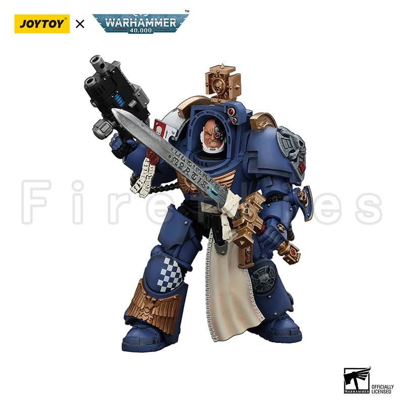 1/18 JOYTOY Action Figure 40K Ultramarines Captain In Terminator Armour Anime Model Toy