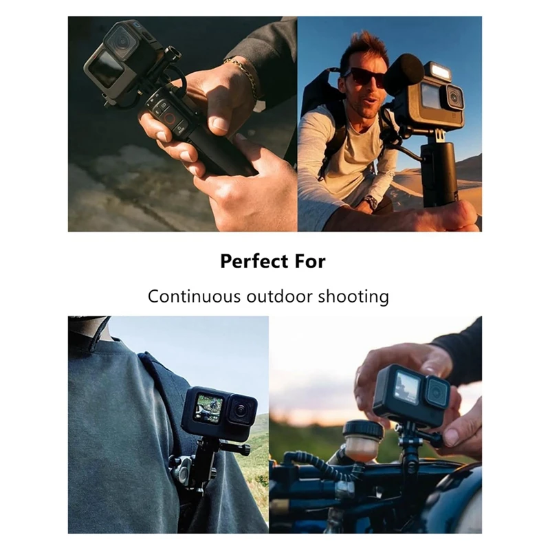 Replacement Side Door Battery Cover For Gopro Pass Through Battery Door Cover For Gopro 10/9/11/12 Camera Accessories