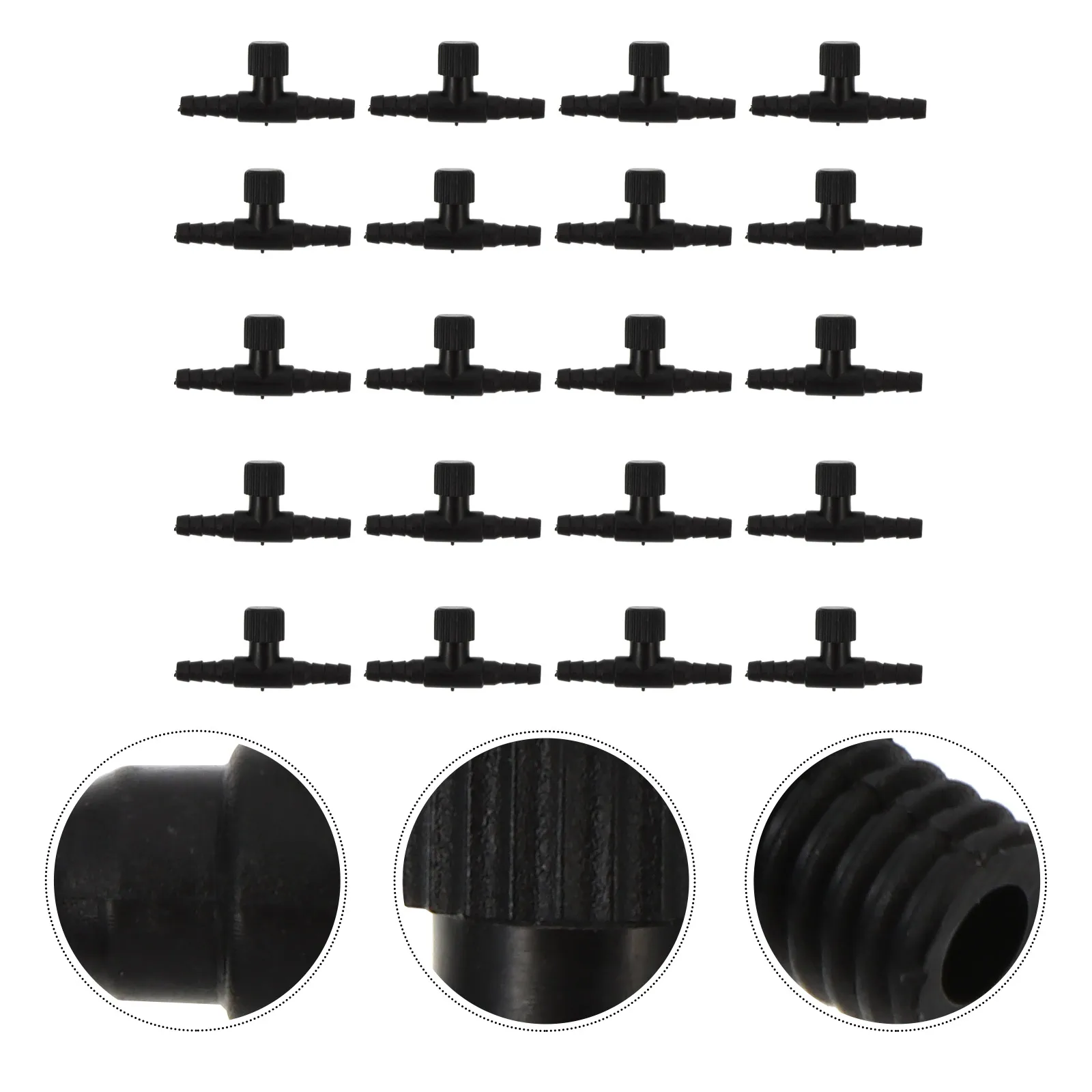 

30 Pcs Direct Air Valve Fish Tank Connector Fittings Aquarium Tubing Pump Accessories Plastic Adjustable Oxygen Inline Pet