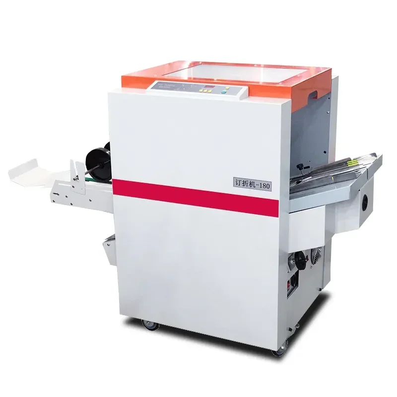 SG-180 Automatic Folding and Saddle Flat Wire Stitching Machine Professional Book Binding Machinery for Booklet Making Tool