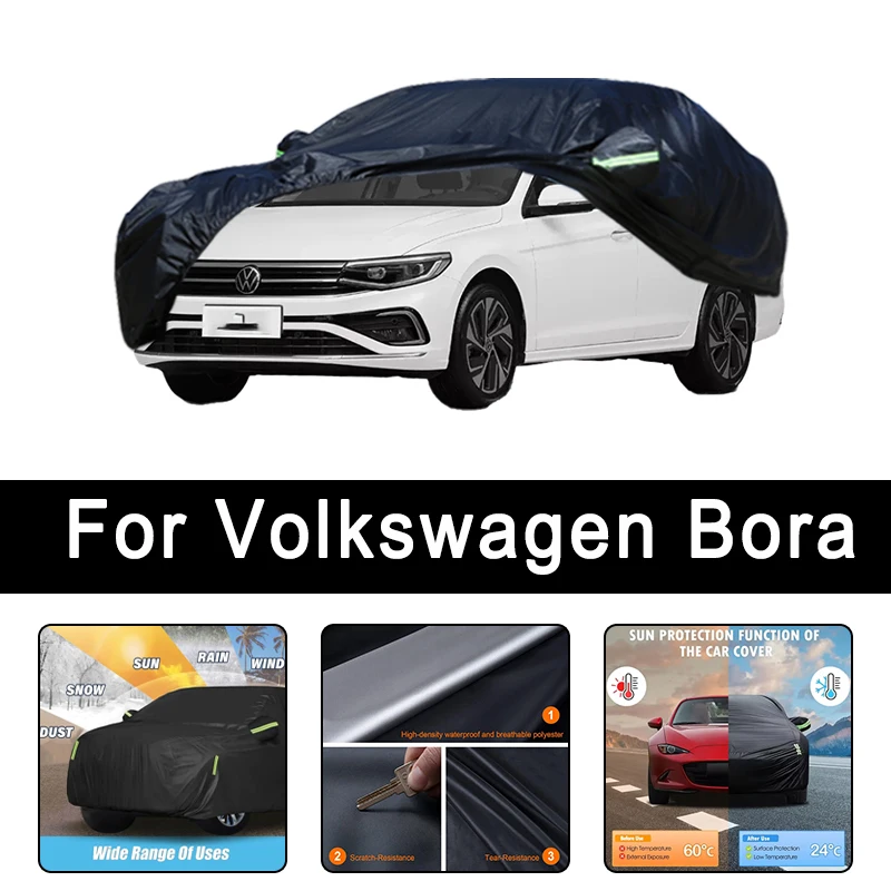 

For Volkswagen Outdoor All-Weather Full Car Covers 6-in-1 Waterproof Dustproof UV Proof Snowproof Scratch Resistant Protection
