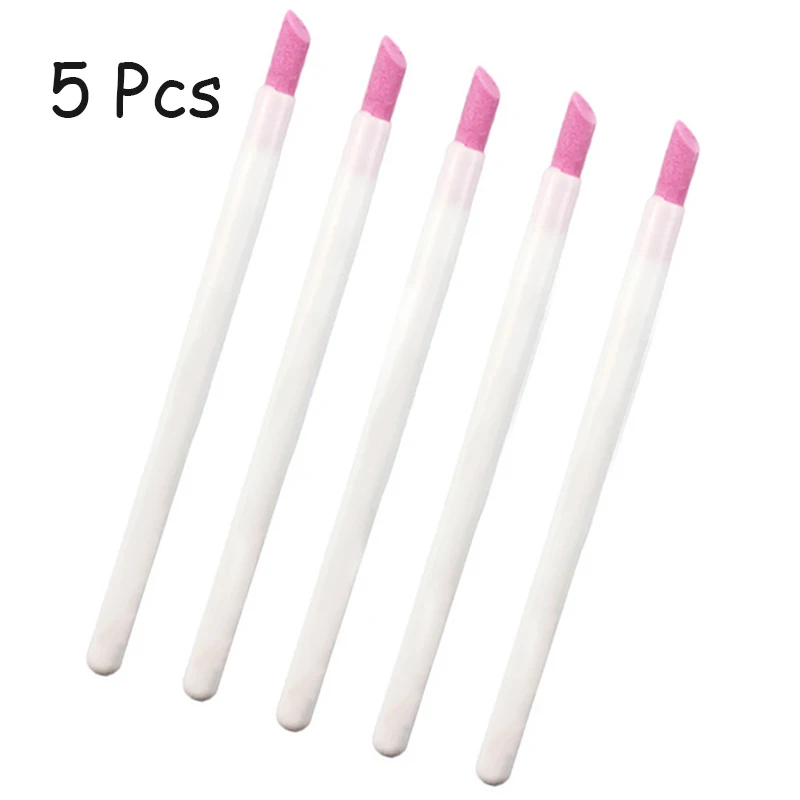 1/5 Pc Nagels Art Quartz Slijpen Pen Nail Cuticle Schaar Dode Huid Remover Uv Gel Polish manicure Stok Bestanden Accessoires Gereedschap