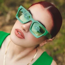56010 Retro Square Punk Sunglasses Women Men Unisex Driving Shades Vintage Sun Glasses Uv400 Gafas De Sol
