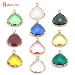 10PCS 18K Gold Color Brass Fat Drop Charms Pendants Necklace Earrings Diy Jewelry Accessories Rosediy Official Website