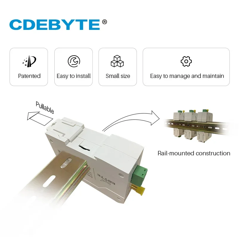 NEW SX1268 LoRa Wireless Data Transmission Modem 433/470MHz 30dBm E96-DTU(400SL30-485) 10km RS485 RS232 Spread Spectrum ModBus