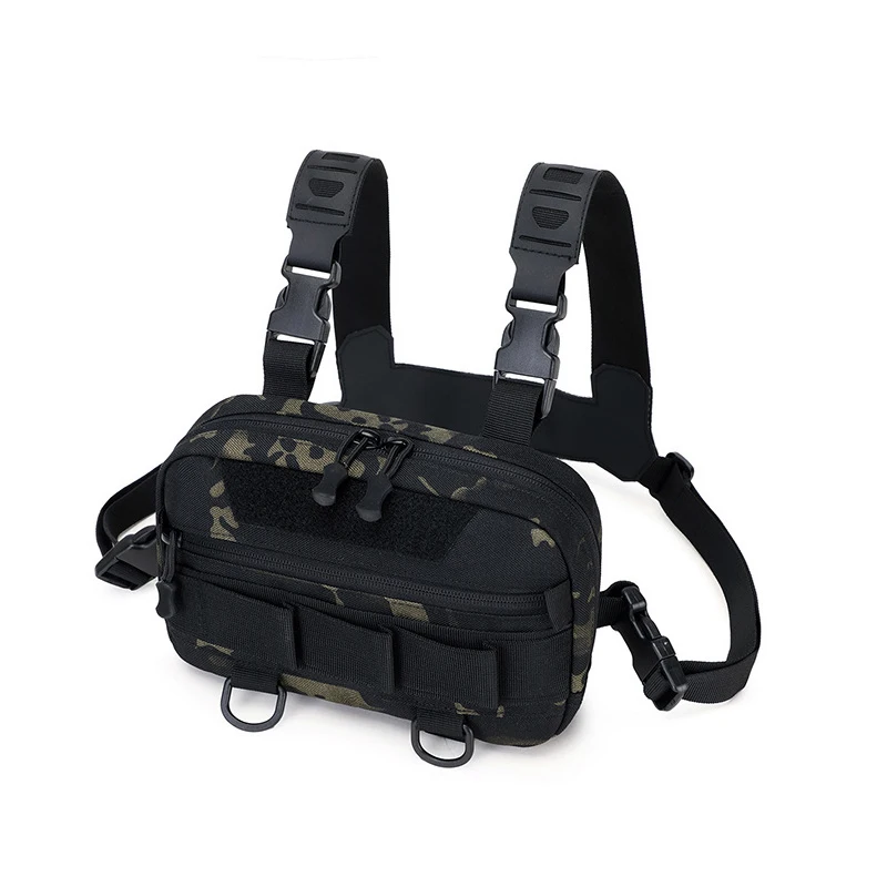 Angeltasche Leichter Outdoor-Rucksack für Männer und Frauen, Multifunktionale Angelausrüstungstasche, Camping-Brusttasche Umhängetasche