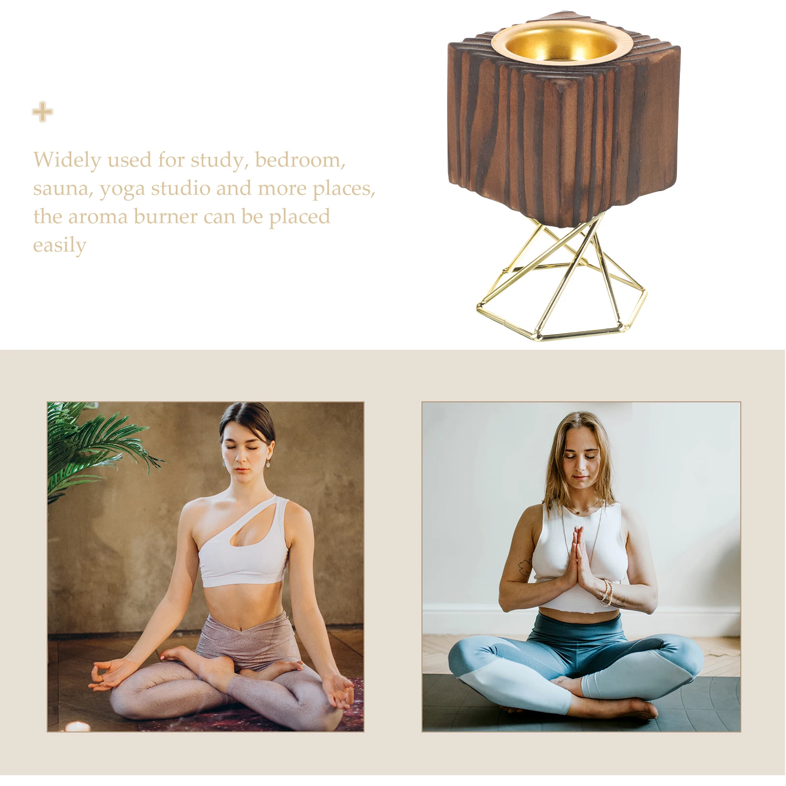 

H Held Wooden Cone Censer Incense Cone Burner Decorative Home Yoga Studio Incense Burner For Home nament