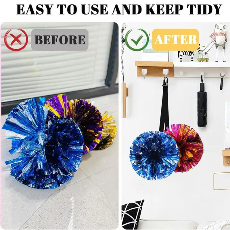 

Pom Poms Straps 2X Cheerleader Backpack Cheer Pom Pom Lanyard Cheer Bag Accessories For For Pom Pom Protection For Stage School