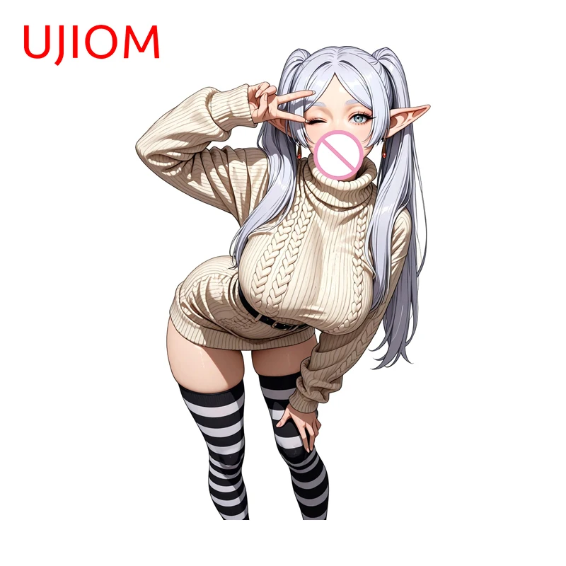 UJIOM Frieren Anime Peripheral Wall Sticker Exquisite Attractive Waterproof Edgy Decal Vinyl Suitable For Bumper Decoration