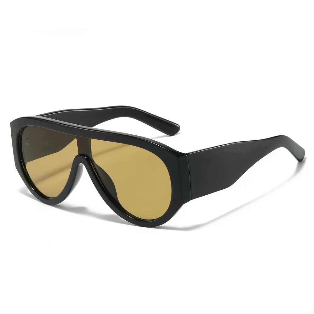 2025 marca piloto gafas de sol mujeres negrita marco diseño Ins moda señoras sol sombras UV400