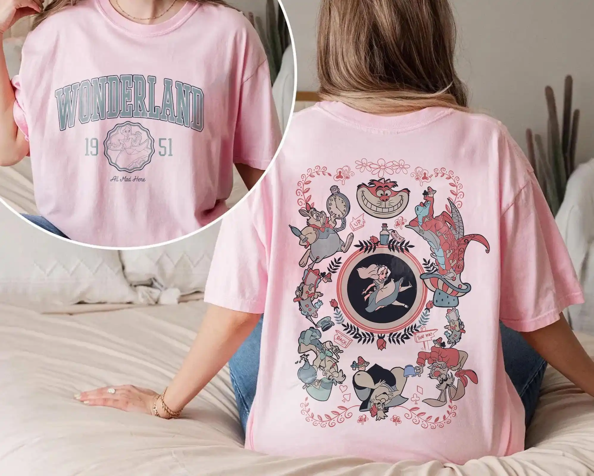 Retro Alice im Wunderland Shirt, Disney Princess Alice Shirt, Vintage 90er Jahre Disneyland Shirt, Disney Adventures in Wonderland