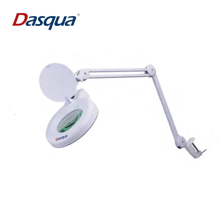 Dasqua Desk Table Top Magnifier Light With Illumintion For Reading And Repairing