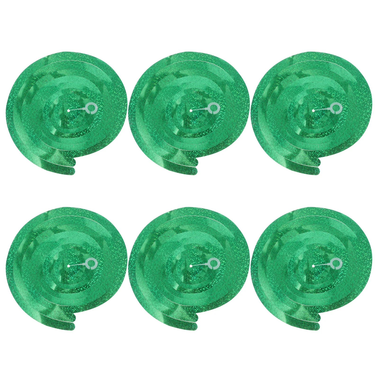 6 قطعة زينة معلقة حلزونية ثلاثية الأبعاد سقف الحيوانات الأليفة دوامات لعيد الميلاد وحفلات الزفاف وعطلة التخرج قزحي الألوان #1