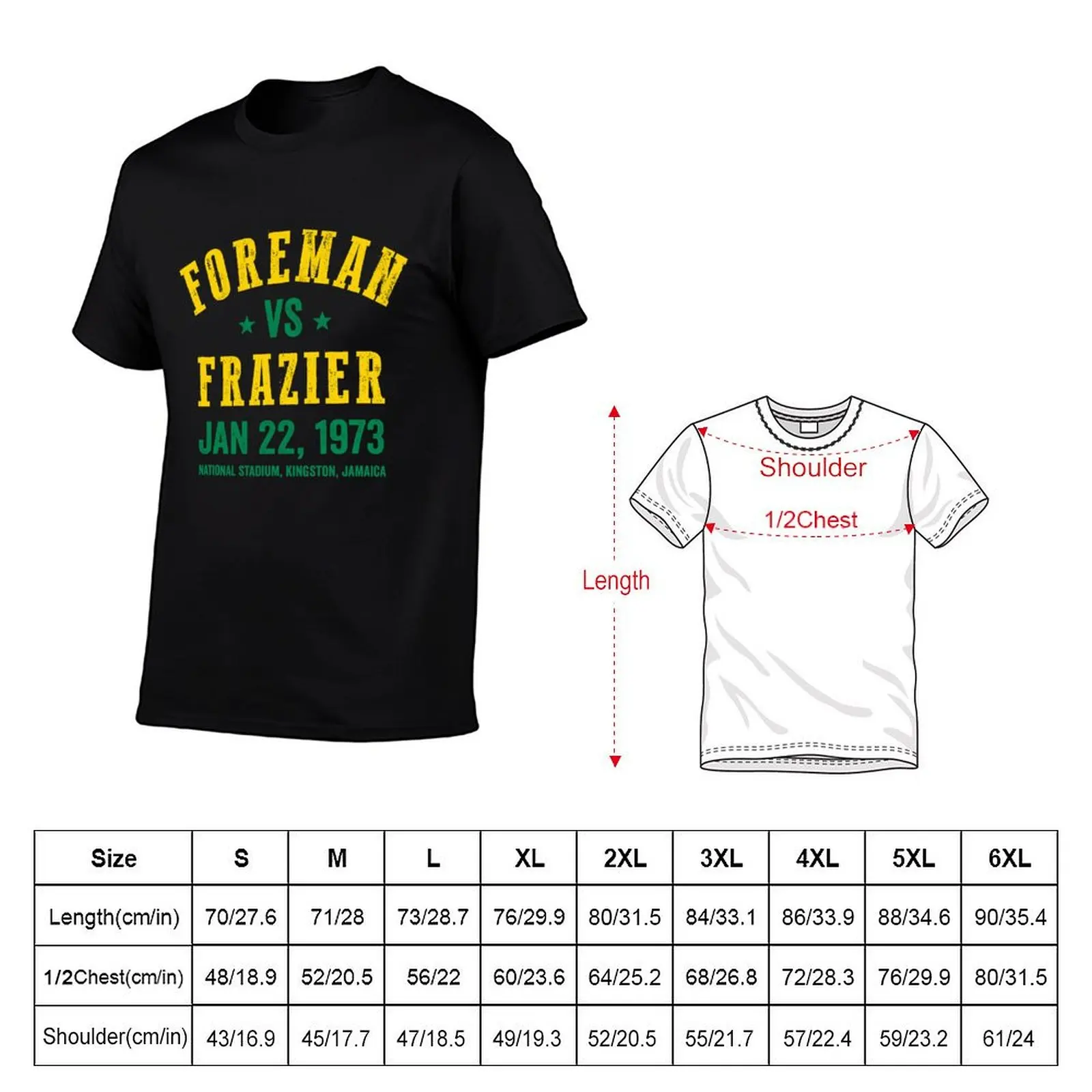 Foreman vs Frazier Boxing T-Shirt Breathable Workout Short Sleeve Top
